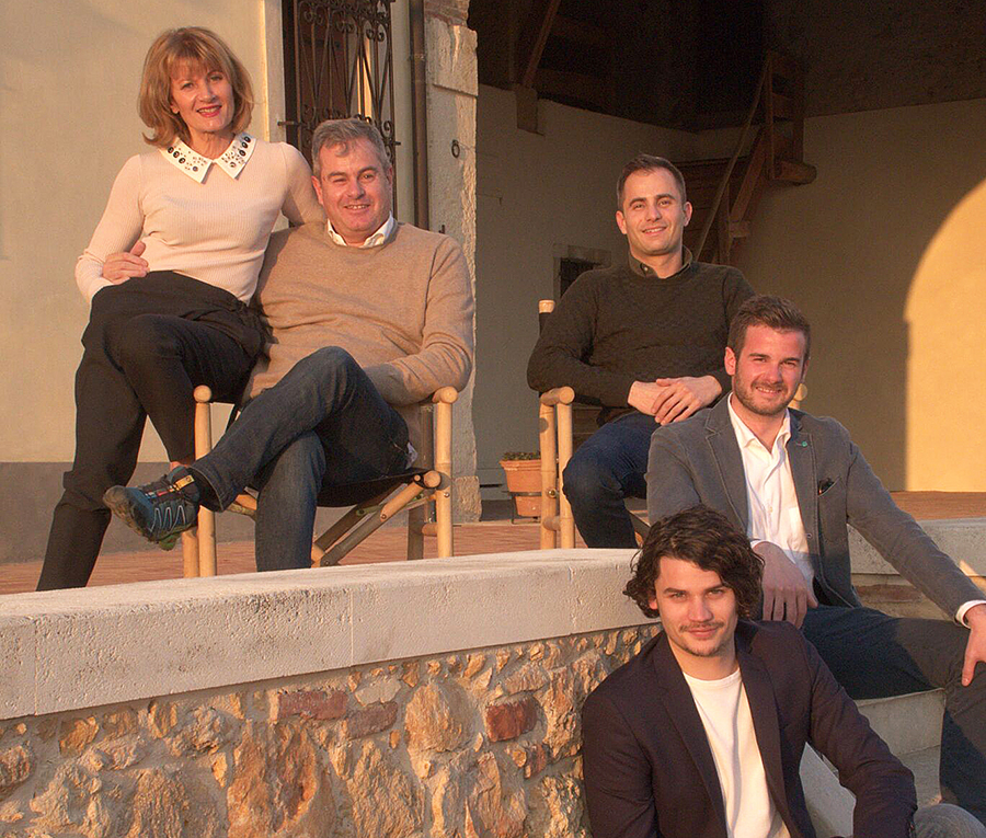 Three generations of the Inama family